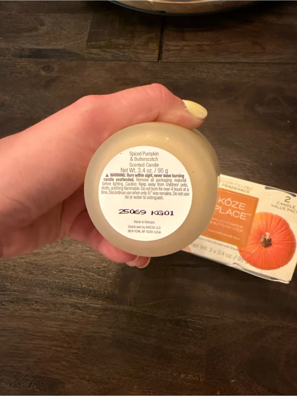 Fall candle set